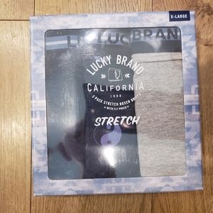 LUCKY Super Soft & Stretch Boxer Briefs XL w/ Fly Pouch 3-Three Pack